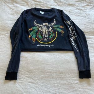Vintage Albuquerque long sleeved crop top